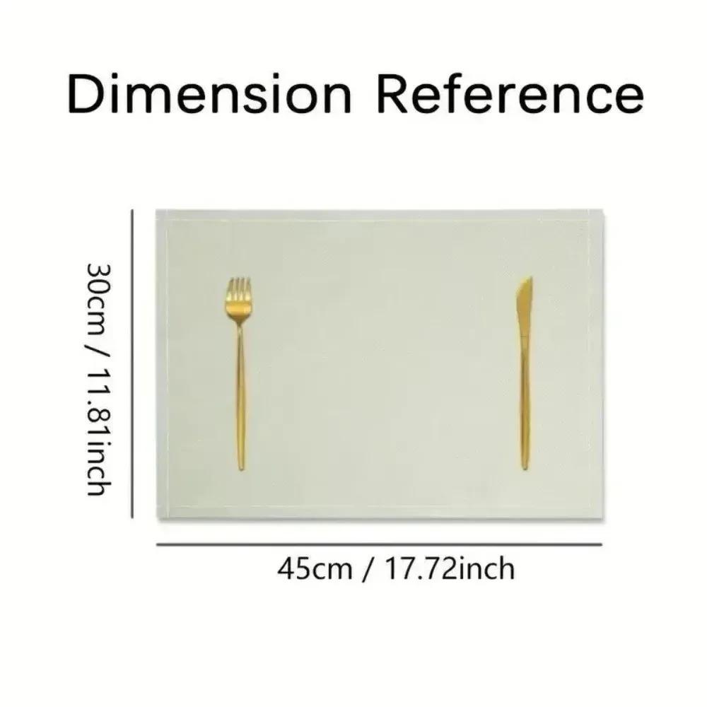 Christmas Xmas Snowflake Table Mat Red Green Plaid Holly Wreath Festive Placemat for Holiday Table Christmas Dinner Party Decor