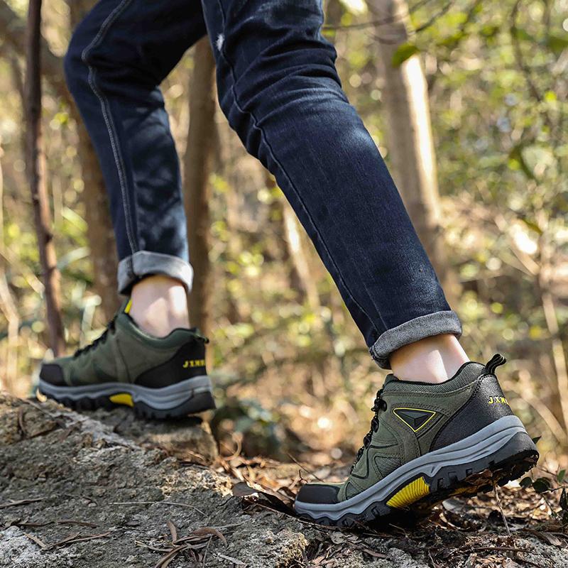 Мужские походные ботинки, низкие альпинистские ботинки, мужская повседневная обувь для активного отдыха, противоскользящая, большого размера