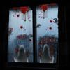 Large Size Scary Halloween Sticker Electrostatic Halloween Bloody Decal Window Ghost Decal  Home