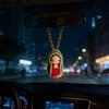 Статуэтка Марии Декорация Салона Автомобиля, Вязаный Амулет Девы Марии Религиозные Фигурки Подвесные Украшения Духовный Подарок-Благословение