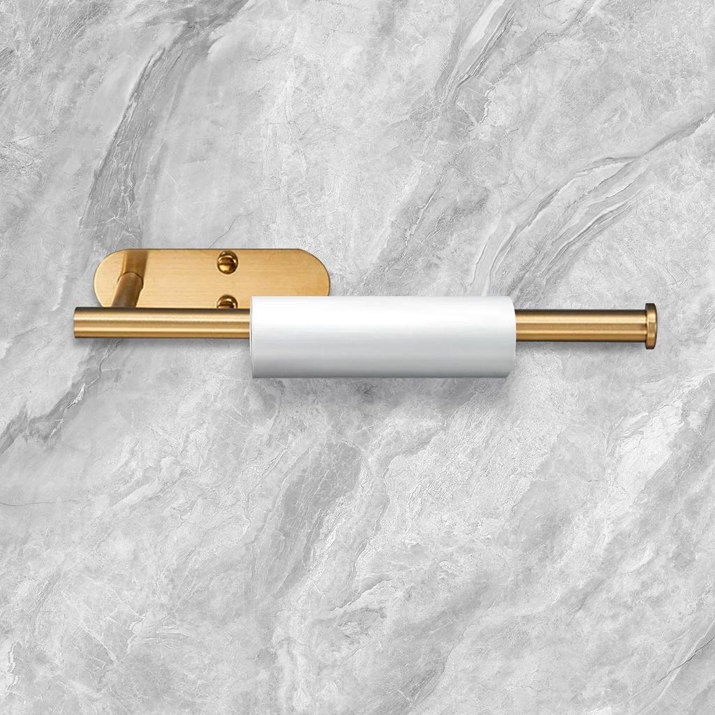 Держатель для бумажных полотенец из нержавеющей стали, самоклеящийся держатель для рулонов бумаги для кухни, без перфорации, для кухни, ванной комнаты, удлиненная стойка для хранения