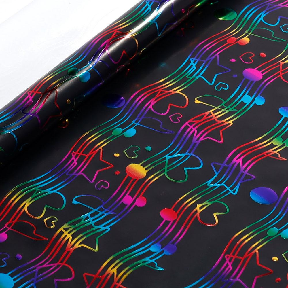 300*43см С Днем Рождения Горячее Тиснение Подарочная Упаковочная Бумага Букет на День Рождения Упаковочная Бумага для Подарков Украшение для Вечеринки Бумага для DIY Поделок