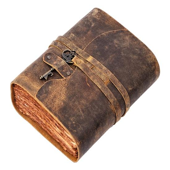 Genuine Leather Diary Handmade Leather Journal Premium Antique Key Closure 200 Handmade Deckle Edge Antique Pages