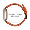 Litchi Textured Genuine Cow Leather Strap with Electroplated Buckle for Fitbit Versa 4 / Sense 2 Pointed-End Watch Band