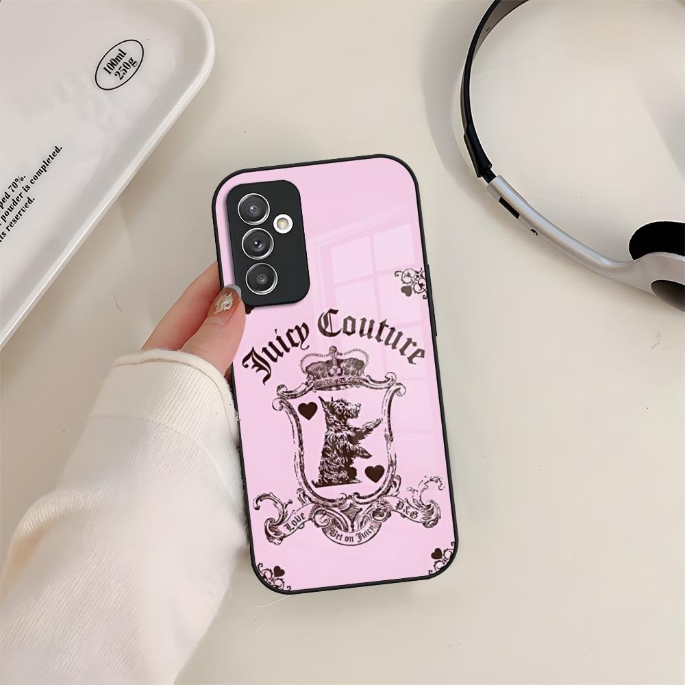 Чехол для телефона J-JuicysS Couture Стеклянный Для Samsung S24 S26 S23 S20 S25 S21 S22 Ultra Fe Plus A05 A06 A16 A26 A36 A56 Coque