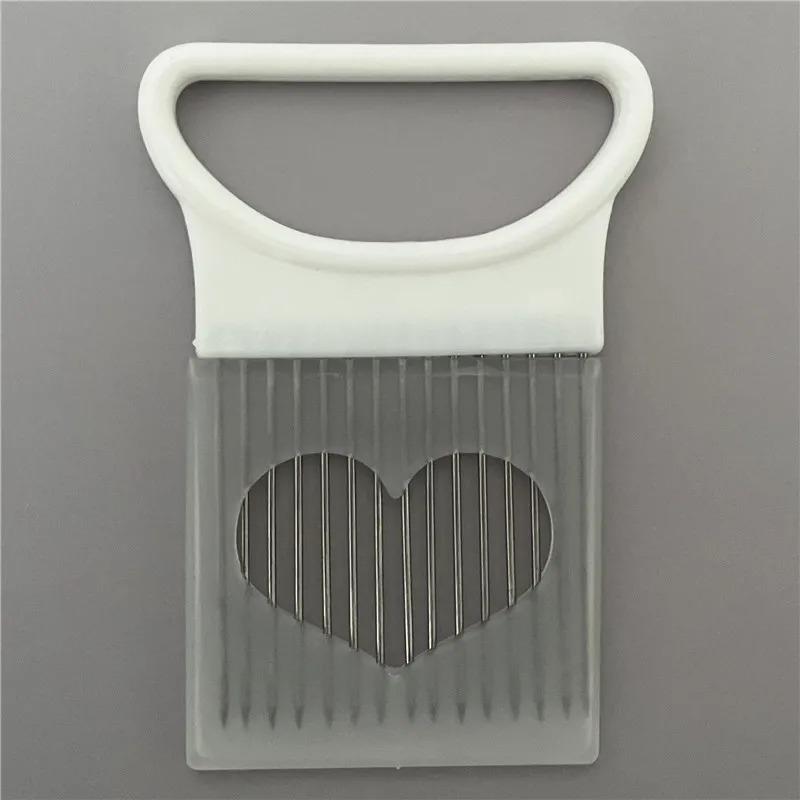 Легко нарезайте лук с помощью этой цветной кухонной терки для лука из нержавеющей стали, держателя для картофельных чипсов и нарезки лука.