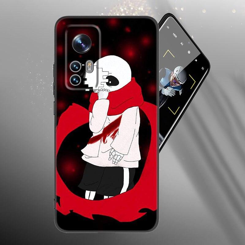 Undertale Sans Doggo Phone Case For Xiaomi Mi 10T 11i 11T Note 10 11 Lite NE F1 POCO F3 M3 X3 GT NFC M4 X4 Pro 5G Black Cover