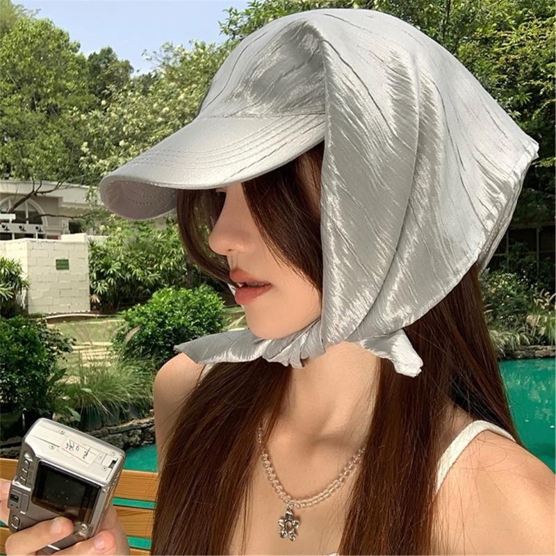 Стильная солнцезащитная шляпа для женщин и подростков Популярный головной платок-шляпа Повседневная для активного отдыха Спорт Бейсболка Для ежедневного ношения