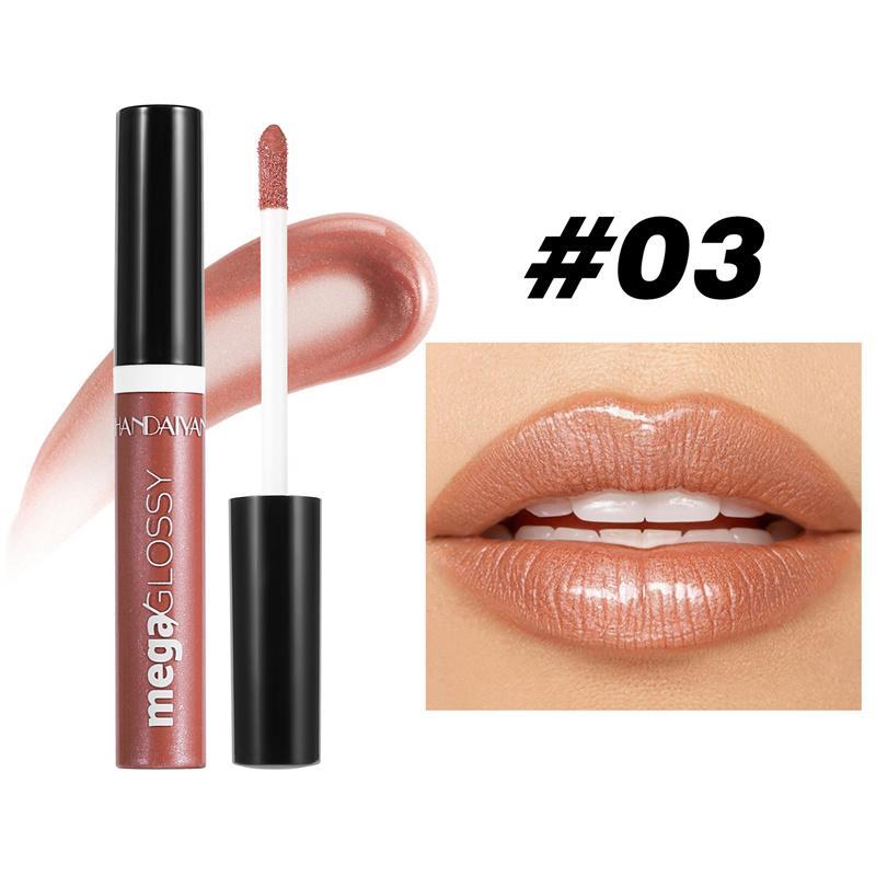 Pearlescent Fine Glitter Lip Glaze Long-lasting Moisturizing and Moisturizing Lip Glos Liquid Lipstick Transparent Lip Oil