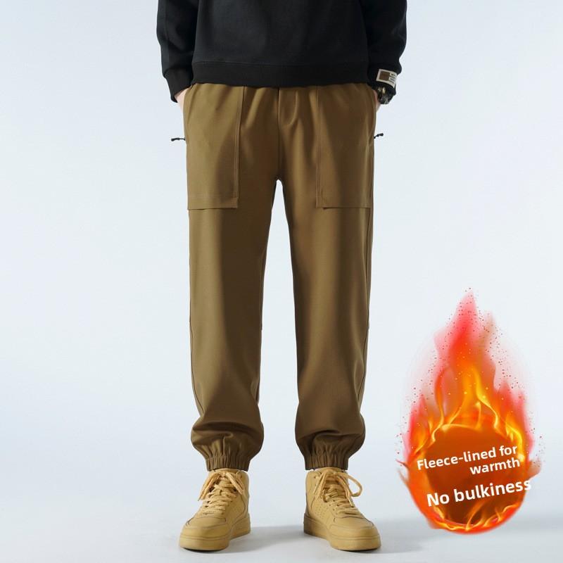 Американский стиль Ветрозащитные Водонепроницаемые Зимние Уличные Походные Брюки для Мужчин и Женщин, Брюки Карго с Флисовой Подкладкой и Утеплителем