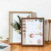3D Wall-Mounted Solid Wood Photo Frame for Dried Flowers and Butterfly Specimens - Handmade DIY Display Stand