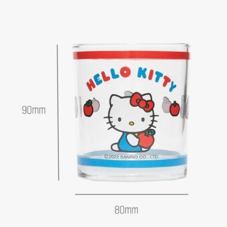 [Hello Kitty] Набор из 3 ретро-стаканов / Lilfant Hello Kitty Кудрявая кружка из нержавеющей стали, подходящая для посудомоечной машины