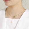 Unift Fashion Moon Star Pendant Necklace Simple Stainless Steel Star Moon Collarbone Chain Gold Color Necklaces for Women