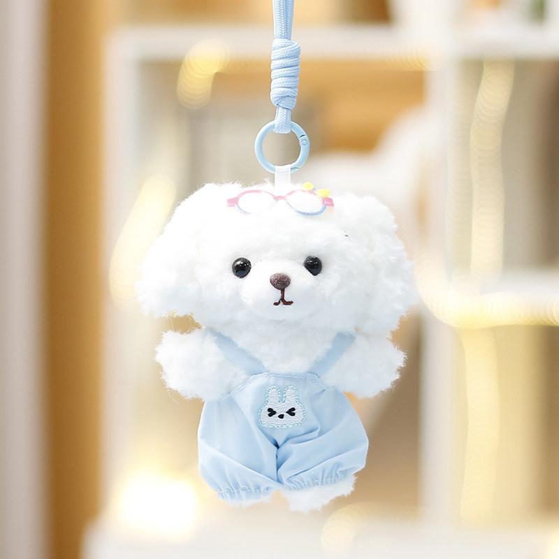 Cute Teddy Dog Stuffed Animal Plush Toy For Girls Backpack Accessories And Collection