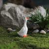 Realistic Goose Sculptures Ornament, Miniature Resin Figurine, Garden Statue Statues for Outdoor Micro Landscape Bonsai Patio Decor Decorative