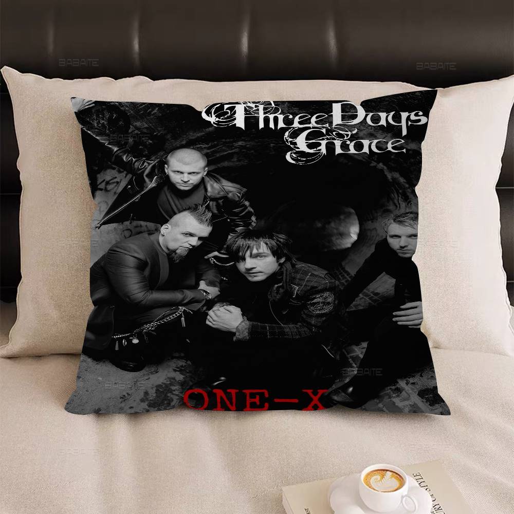 Чехол для подушки Rock Band T-Three Days Grace Декоративная наволочка Напечатанный чехол для подушки Для дивана