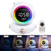Remote Wake Up Light Alarm Clock with Sunrise Simulation Astronaut Dual Alarms Wireless Speaker FM Radio Nightlight Bedside Lamp