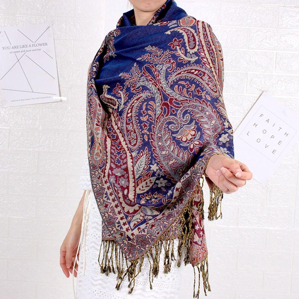 Winter Women Scarf Bohemian Travel Scarves Ladies Long Soft Shawls