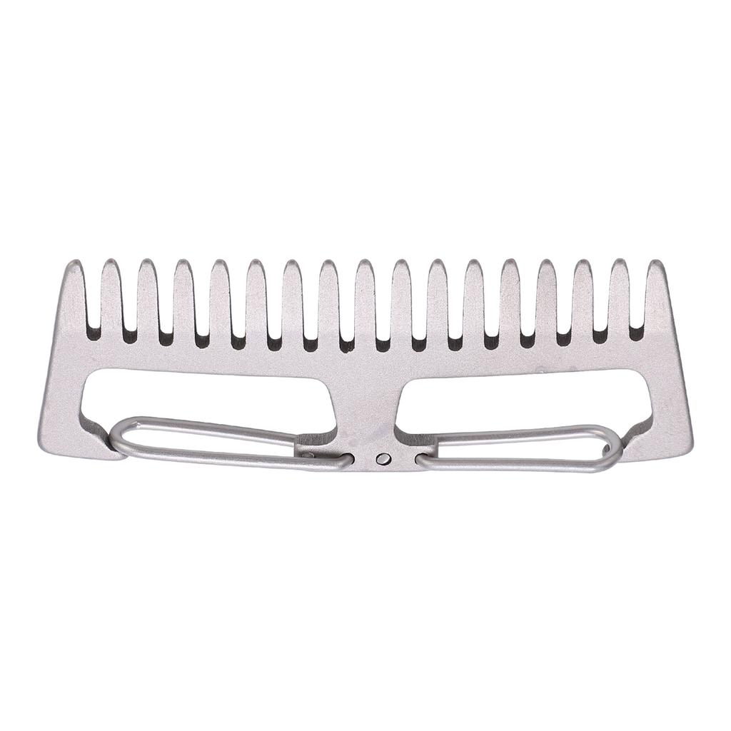 Расческа из титанового сплава для активного отдыха EDC портативная антистатическая легкая расческа с пряжкой для кемпинга