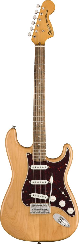 Squier by Fender Electric Guitar Classic Vibe Laurel Natural with Soft Case '70s Stratocaster®, Fingerboard,