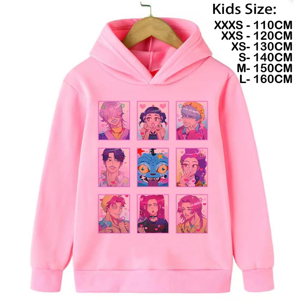 Kpop Demon Hunter Saja Boys Sweatshirt Autumn Winter Sport Hooded Fashion Casual Round Y2K Cosplay Clothing