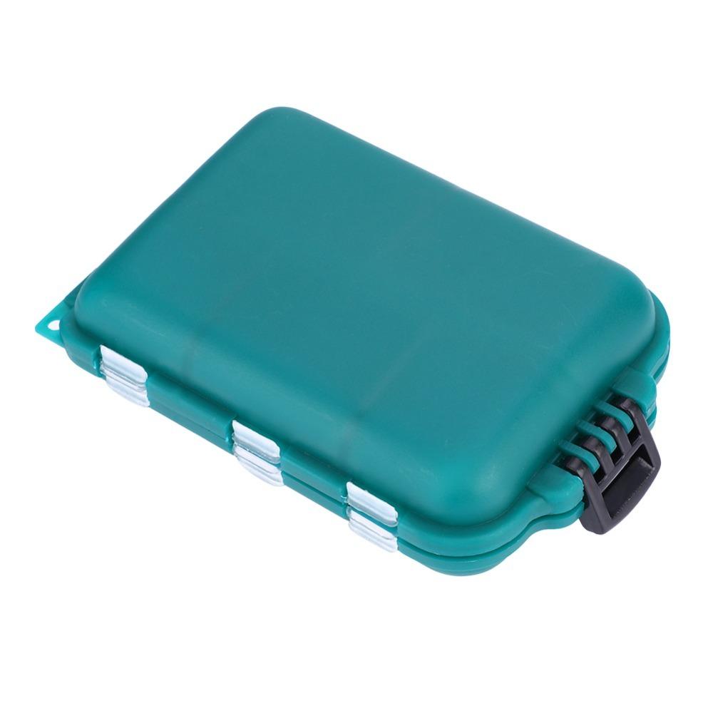 3PCS Double Layer Fishing Baits Box 10 Slots Lure Storage Box Hooks Storage Case Fly Fishing