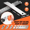 Utility Knife Box Cutter Retractable, Compact Box Knife for Cartons, Cardboard and Boxes
