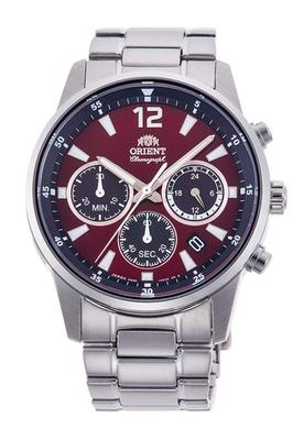 Мужские кварцевые часы Orient Sports с красным циферблатом, кварцевые, RA-KV0004R10B, Красный, Механизм.