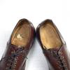 США/Винтаж/Неизвестный производитель/Goodyear Welt Оксфорды-броги Цельнокроеные/8.5 D/B/25.5-26.5см/Красно-коричневые/(ИСПОЛЬЗОВАЛ)
