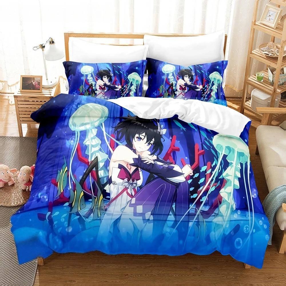 3D Anime Honkai Impact 3rd Bedding Set Printed Decorative 2/3pcs Duvet Cover Set Bedclothes Quilt Cover Home For Home Textiles