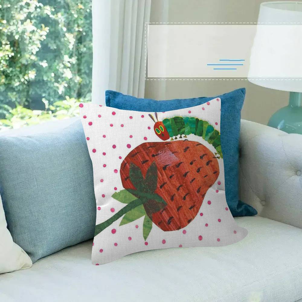 Cartoon The V-Very H-Hungry Caterpillar Pillow Cover Sofa Cushion Cover Home Room Decoration Children Gift