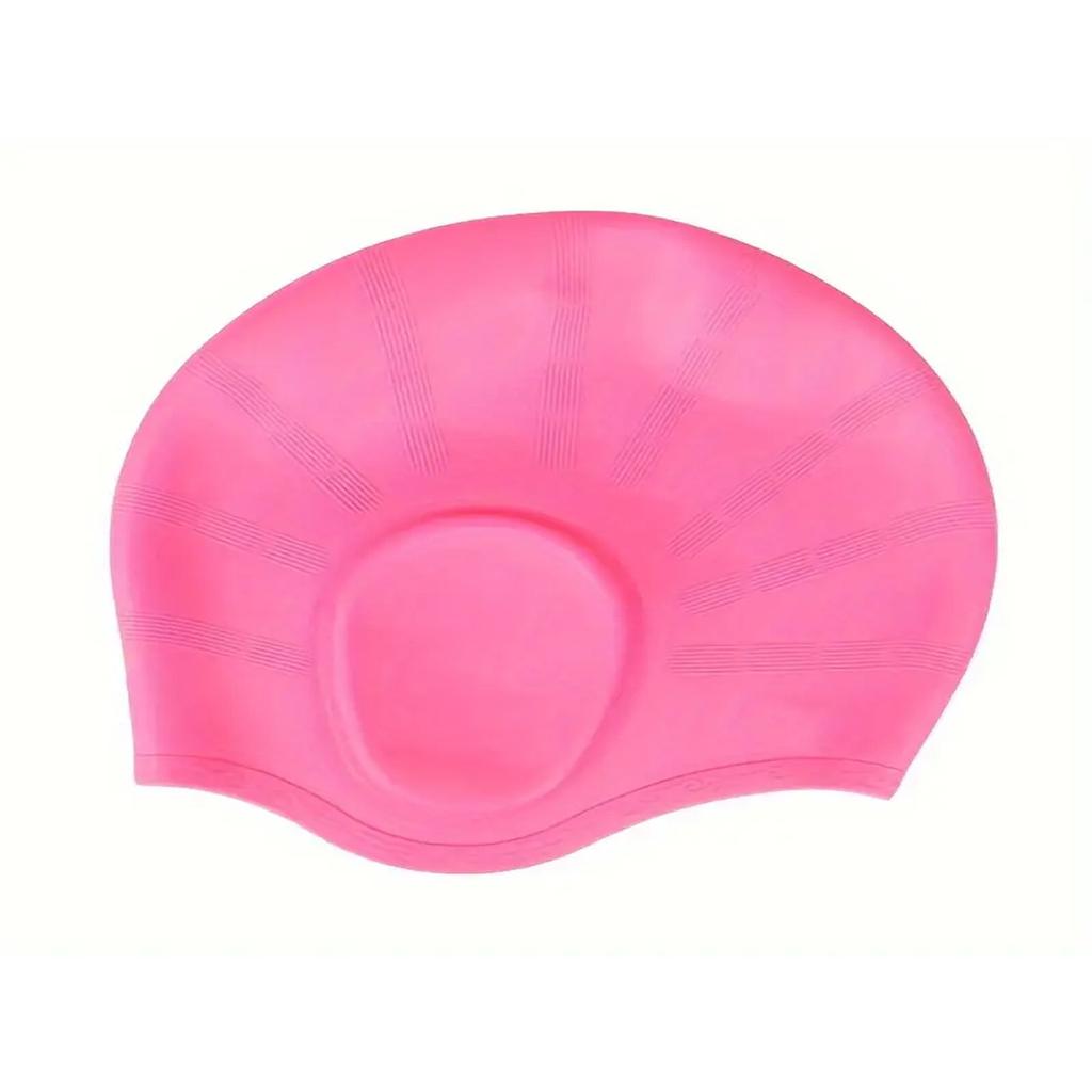 Силиконовая шапочка для плавания для мужчин и женщин, шапочка для плавания в том же стиле, увеличенная защита ушей, водонепроницаемая взрослая шапочка для плавания