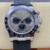 Мужские многофункциональные часы Laojia Daytona Series, цементно-серые, с автоматическим циферблатом "Панда", из нержавеющей стали