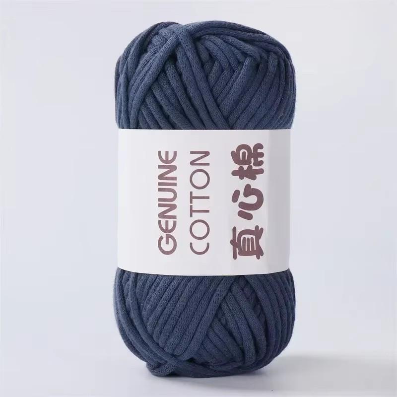 Толстая хлопковая пряжа 50 г Высококачественная хлопковая пряжа для ручного вязания, материалы для вязания сумочек и шапок