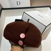 High Quality Australian Wool Beret Japanese Design Irregular Octagonal Hat Star Versatile Painter Hat
