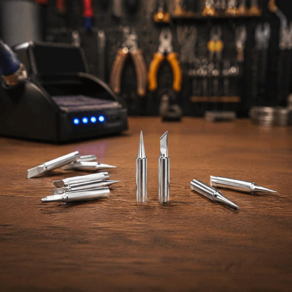 10PCS 900M-T Series Soldering Iron Tips Silver 900M Soldering Tips For Welding Equipment