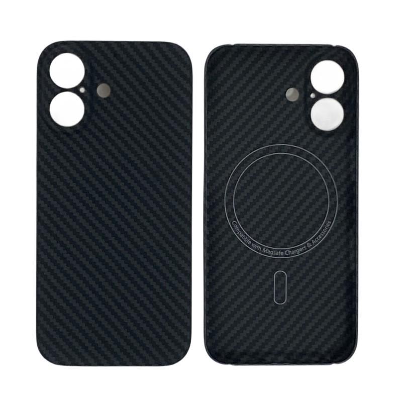 Kevlar Phone Case IPhone 17 Semi-Transparent Cutout Design With Heat Dissipation Magnetic Mount Support