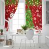 Рождественская елка Снежинка Сосновая ветка Снеговик Конфеты Плотные Шторы Для Гостиной Спальни Оконные Шторы Шторы