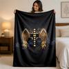 Rammstein Print Flannel Blanket Cozy Lightweight Plush Throw Blanket For Bed Sofa Household Use