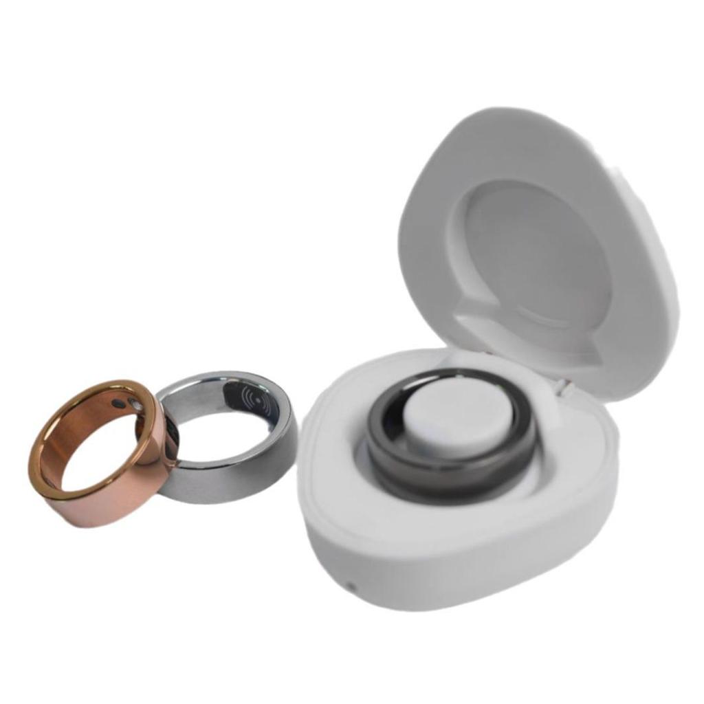 Smart Ring: Bluetooth ECG, Heart Rate, Blood Oxygen, Sleep Monitoring with NFC, Wireless Charging, and Entertainment App