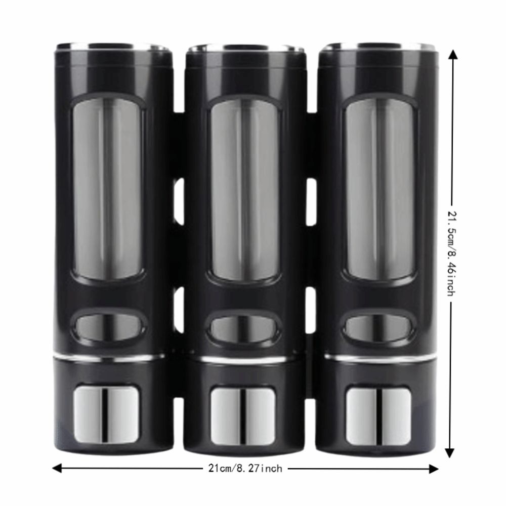 White Black Shampoo Dispenser Plastic Body Wash Dispenser Conditioner Dispenser Home Hotel