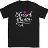 Blessed Mama T-Shirt Funny Humor Mother's Day Mom Gift Holiday Text Tee