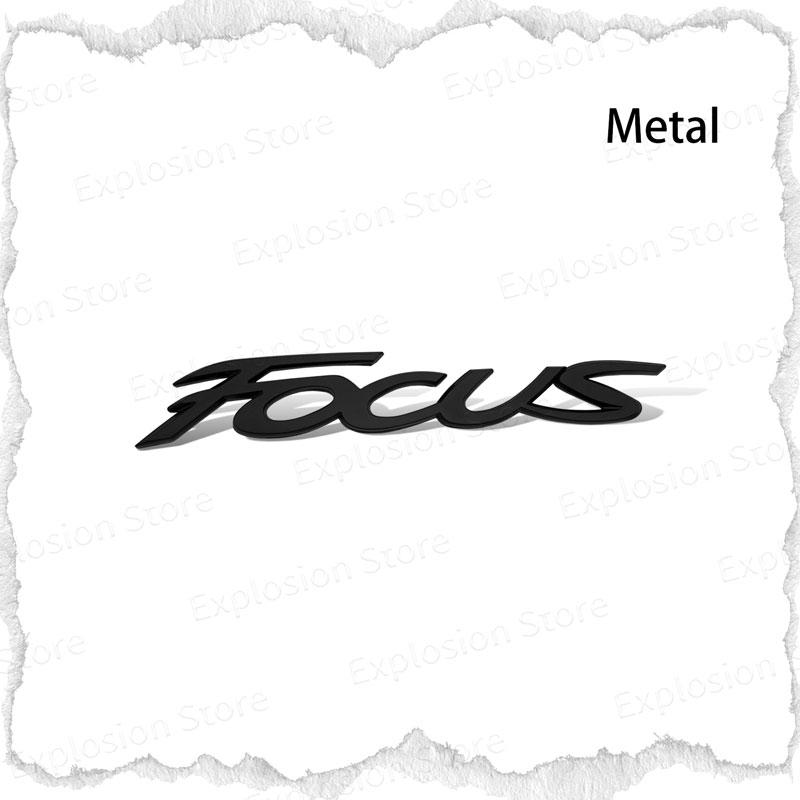 HDC3 Car Decor 3D ABS/Metal Car Letter Rear Bumper Trunk Decals Emblem Sticker For Ford Focus Logo MK1 MK2 MK3 MK4 Fiesta Ranger
