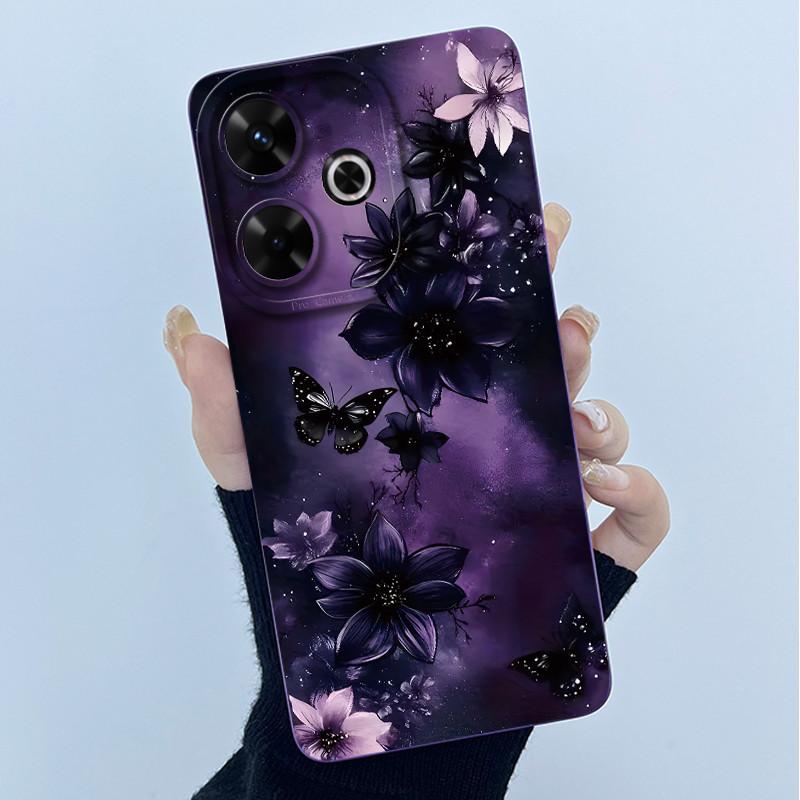 Case For Xiaomi Poco M6 4G Redmi 13 4G 13 5G Cute Panda Sweet Girls Cats Silicone Soft Back Cover Bumper Slim Protective Casing