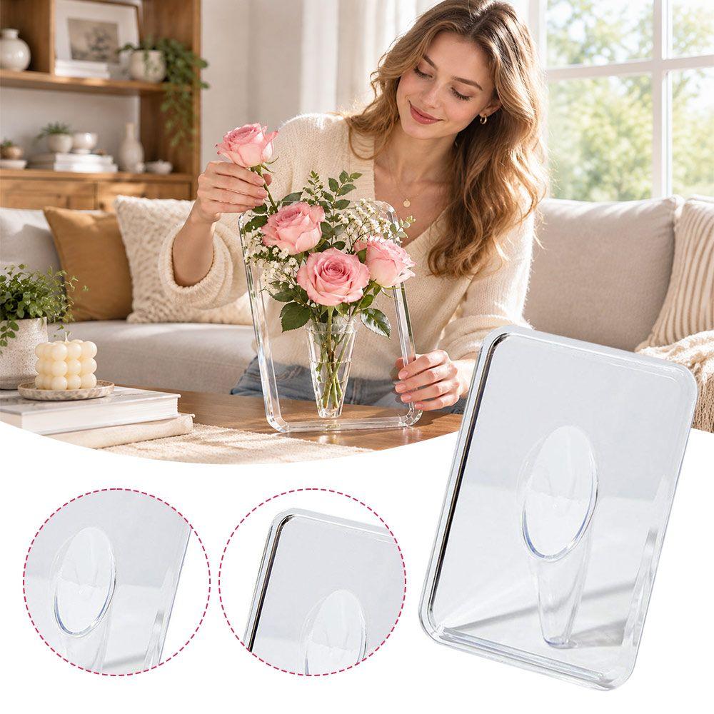 Transparent Frame Vase Photo Frame Shape Vase Art Desktop Ornament Art Ornament Table Decoration