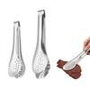 Liroyal Kitchen Tongs (Set of 2) - Frying Tongs, Stainless Steel, Heat-Resistant, Perforated, Perfect for Grilling, BBQs, and Salads