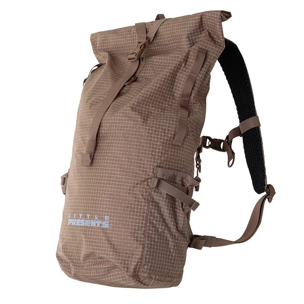 Little Presents Waterproof Backpack Light S20 Cross Brown B-35