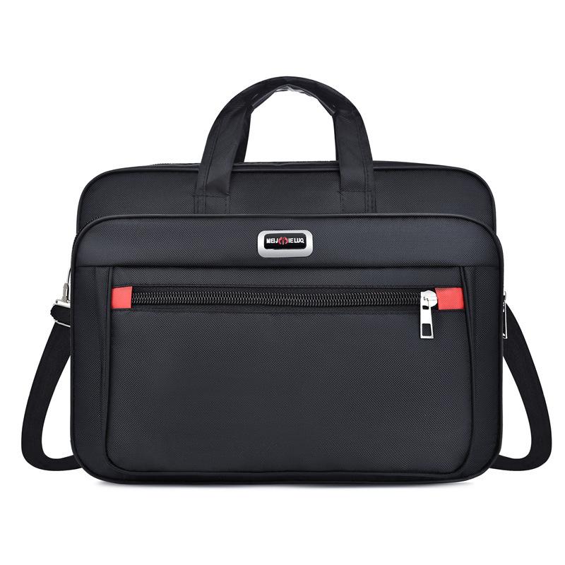 Men'S Large-Capacity Briefcase Business Trip Laptop Bag Portable Travel Bag Wear-Resistant Business Bag
