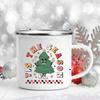 Merry Christmas Enamel Mug Christmas Mug Coffee Mug Milk Cup Handle Drinkware Creative Best Christmas Gift