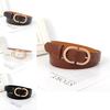 Vintage Belt Leather Women Versatile Decorative Waistband Casual Strap Jeans